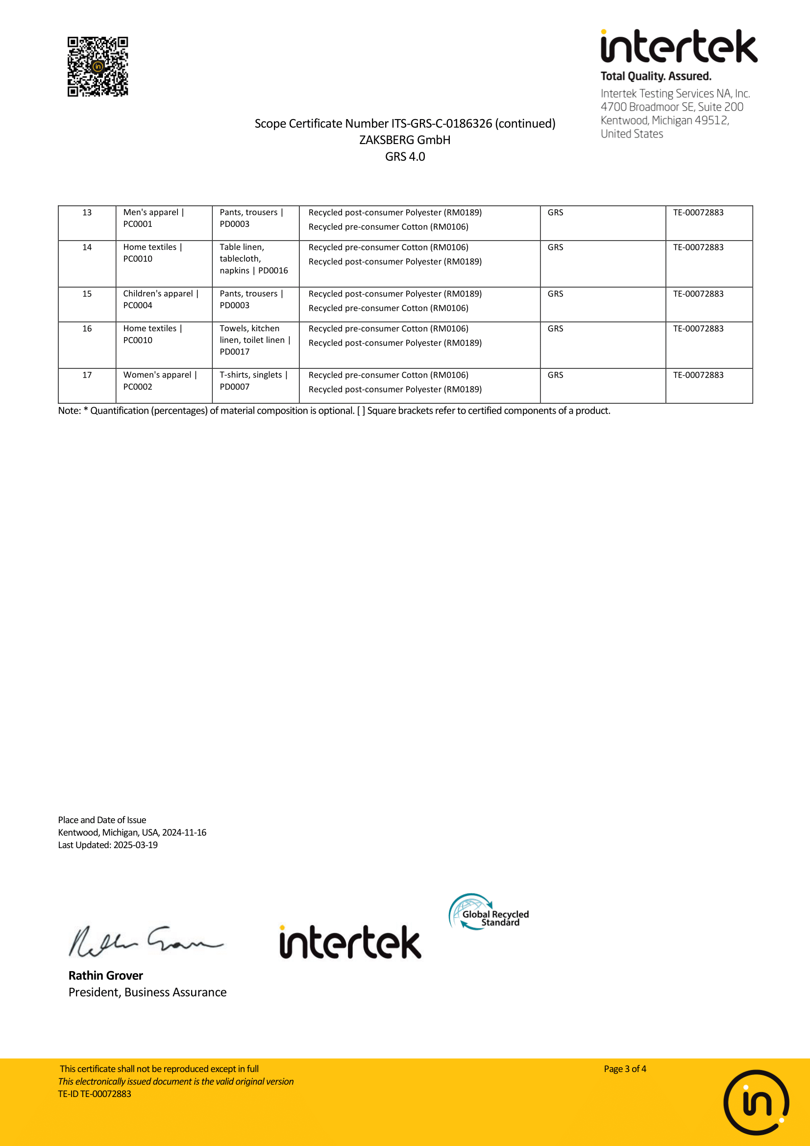 GRS Certificate Page 3